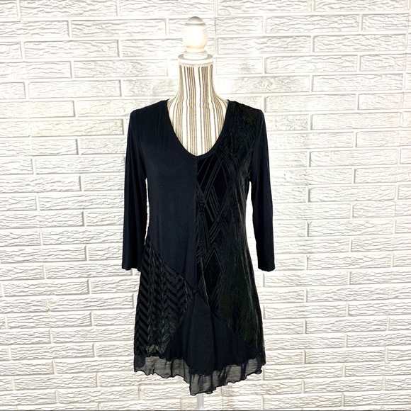 Style & Co. Tops - 5/$25 Style & Co Multipanel Velvet Tunic Shirt